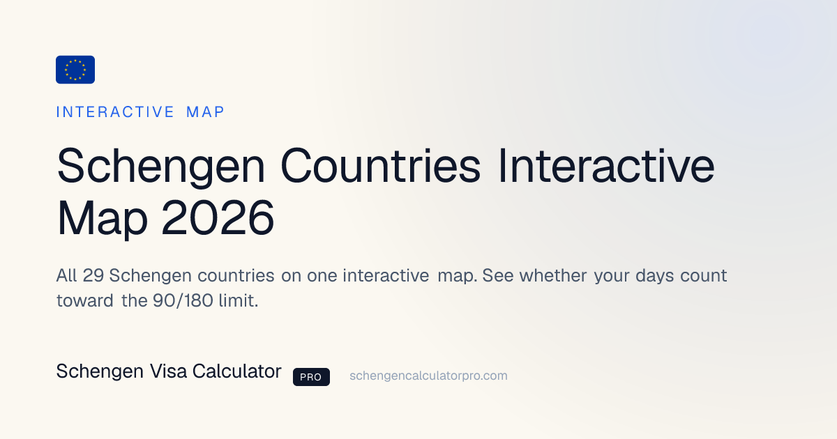 申根国家互动地图 2026